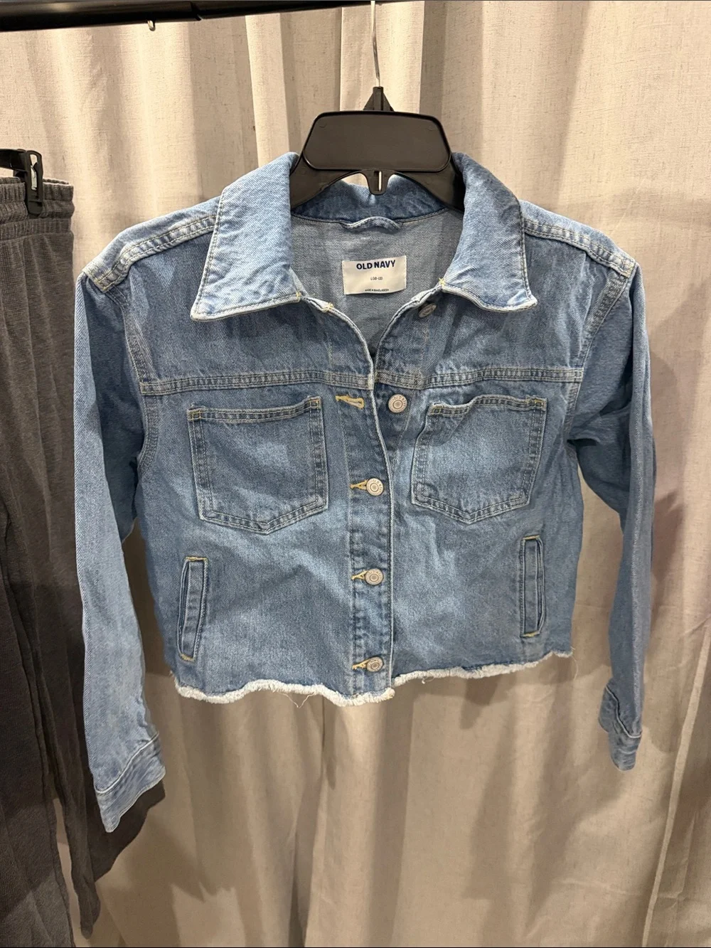 Old Navy Light Blue Denim Jacket - Girls